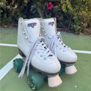 Sure-Grip White Roller Skates